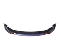 Accesorios Divisor delantero compatible con BYD Seal EV 2022 2023 2024 Alerón de parachoques Kit de carrocería Faldones negros brillantes(3 Glossy Black-Red)