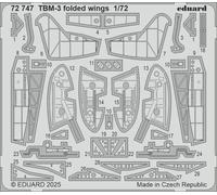 Accesorios Eduard 72747 - 1:72 TBM-3 Alas Plegadas HOBBY BOSS - Nuevo
