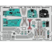 Accesorios Eduard FE1149 - 1:48 MiG-21bis Weekend Para Eduard - Nuevo