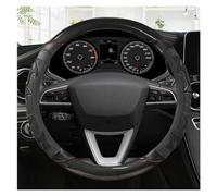 Accesorios El Interior Coche 38CM O Forma D Forma De Fibra De Carbono Cuero Protector para Volante De Coche para Seat para Ibiza para Toledo para MII(Black O Shape)