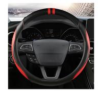 Accesorios El Interior Coche Cubierta Protectora para Volante De Coche, Accesorios De 38CM para Ford para S-MAX para F-Series para Raptor para Focus 2 3(Rojo)