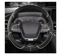 Accesorios El Interior Coche Funda Cuero PU para Volante Coche, para Toyota para Sienna 2021 2022 para Highlander 2020 2021 2022 para Highlander Hybrid(Blanco)