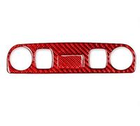 Accesorios El Interior Coche Para A3 S3 8P 2006-2007 Fibra De Carbono Techo Trasero Lámpara Lectura Cubierta Panel Embellecedor Decoración Pegatina(Rojo)