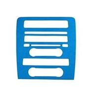 Accesorios El Interior Coche Para Ford Para Mustang 2010-2014 Gamuza Pelusa Dashbaord Radio Panel De Aire Decoración Marco Pegatinas Decorativas Para Coche(Azul)