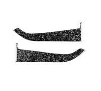 Accesorios El Interior Coche Para Ford Para Mustang 2015-2021 Decoración De Panel Puerta Delantera Textura Forjada Fibra Carbono Pegatinas Decorativas