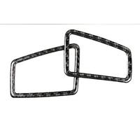Accesorios El Interior Coche Para Serie 3 E90 2005-2012 Tablero Decoración Para Salida De Aire Lateral Marco Fibra Carbono Pegatinas Decorativas Para Coche(LHD)