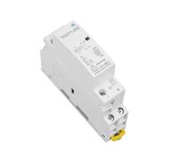 Accesorios electricos TOCT1 2P 25A DC 12V 24V Bobina 220V/230V 50/60HZ Din Rail Hogar Ac Contactor Modular 2NO O 1NO 1NC 1 Uds(DC 12V 2NO)