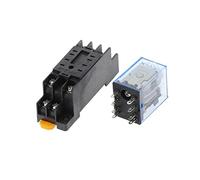 Accesorios electrónicos 1 juego MY2P HH52P MY2NJ bobina de relé General DPDT Micro Mini interruptor de relé electromagnético con base de enchufe LED