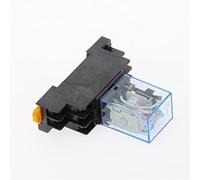 Accesorios electrónicos Relé AC/DC110V 220V 12V 24V Bobina de relé General DPDT Micro Mini Interruptor de relé electromagnético con base de enchufe LED MY2P HH52P MY2NJ(DC 36V)