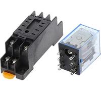 Accesorios electrónicos Relé MY2P HH52P MY2NJ Bobina de relé General DPDT Micro Mini Interruptor de relé electromagnético con base de enchufe LED AC 110V 220V DC12V 24V 36V(AC 36V)