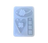 Accesorios En Forma De Molde Silicona Prácticos Moldes Moldes Epoxi Únicos Herramienta Fabricación Joyas Para Entusiastas La Artesanía Los Tréboles Resina Molde