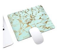 Accesorios Escritorio Juvenil Alfombrilla Redonda, mármol, Alfombrillas de Goma para ratón, Impermeables, Alfombrillas para ratón, Tela Antideslizante Lavable, Base Cuadrada Teclado (D, One Size)