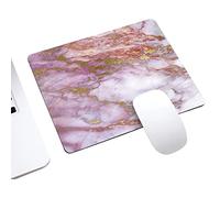 Accesorios Escritorio Juvenil Alfombrilla Redonda, mármol, Alfombrillas de Goma para ratón, Impermeables, Alfombrillas para ratón, Tela Antideslizante Lavable, Base Cuadrada Teclado (A, One Size)