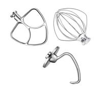 Accesorios For Accesorios De Ayuda For Batidora Compatibles Con Batidora De Pie Kitchenaid De 5 Cuartos K5WW, Látigo De Alambre Y Gancho For Masa 5K7SDH Y Paleta De Ayuda For Batidora