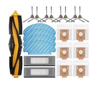Accesorios for aspiradora: cepillo principal, cepillo lateral, filtro, bolsa for polvo, filtro HEPA, compatible con ECOVACS Deebot T8 AIVI T9 AIVI N8 Pro(21 As shown)