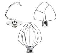 Accesorios For Batidoras Funmit, Accesorios De Repuesto De Acero Inoxidable, Compatibles Con Kitchen-aid, Batidoras, Batidor De Alambre K45WW, Gancho For Masa K45DH, K45