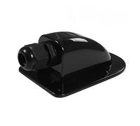 Accesorios for Caravana, Caja de Conexiones Solar for Coche, Entrada Cable Techo, for Autocaravana, Accesorios for caravanas RV,Ahorro de Espacio Compacto(Single Hole Black)