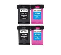 Accesorios for cartuchos de impresora 305/305XL compatibles con HP DeskJet 2700, 2710, 2721, 2722, 4120, 4110, 4130, 1210, 6010(2BK 2C)