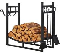 Accesorios for chimeneas, estantes for leña for exteriores, soporte for, estante combinado for for e interiores, resistente al agua, for, for for almacenamiento de