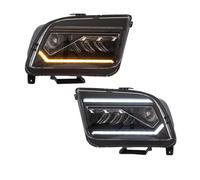 Accesorios for coche, faros delanteros Compatible con Ford Mustang 2005, 2006, 2007, 2008, 2009, reinstalación, conjunto de luces de señal de giro DRL delanteras