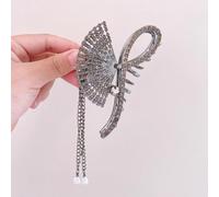 Accesorios for el cabello de las mujeres, pinzas for el cabello de plátano, abrazadera de clip de garra for mujer niña flor diamante perla hecho a mano rosa borla clip cola de caballo garra clip tiara