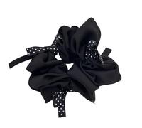 Accesorios for el cabello for niñas y mujeres, grandes bandas de goma for el cabello, coleteros elásticos, lazos, elegantes tocados de moda(Black)
