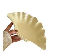 Accesorios for el hogar Bandejas Plato grande de concha ~ Plato de cerámica con forma de relieve Plato de almacenamiento Plato de baratijas de postre de fruta