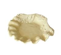 Accesorios for el hogar Bandejas Plato grande de concha ~ Plato de cerámica con forma de relieve Plato de almacenamiento Plato de baratijas de postre de fruta