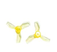 Accesorios For Gemfan 4 Pares 8 Uds 1mm 3 aspas 1219 1,2x1,9x3 31mm Motor sin escobillas de Copa Hueca CCW/CW hélice RC Drone Piezas de avión Reparación y Accesorios (Color : Through Yellow)