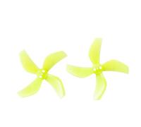 Accesorios For GEMFAN 4 Pares 8 Uds D51 2020 2x2x4 2 Pulgadas 50,3mm hélice de PC de 4 aspas 1,5mm for RC FPV Racing Freestyle Tinywhoop BETA85X Drone Reparación y Accesorios (Color : Clear Yellow)
