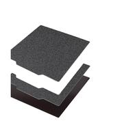 Accesorios for impresora 3D Lámina de acero con resorte PEI texturizado con recubrimiento en polvo Base de placa de construcción Plataforma de cama(Black PEI NO Base,257X257mm BambuX1)