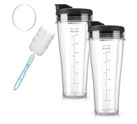 Accesorios for licuadora, juego de vasos de 24 oz, compatible con Ninja SS100, SS101, SS300, vaso de repuesto for procesador de alimentos, accesorios for licuadora, utensilios de cocina, repuesto