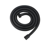 Accesorios for mangueras de ducha Extensión for jardín Tubo 304 Tirador agua Negro/plata Flexible Baño Largo Extensible(Black,2m)