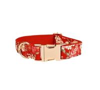 Accesorios for Mascotas, Conjunto de Correa y arnés, Collar de Perro con Pajarita Impresa, Productos for Mascotas, Collares tácticos Personalizados for Perros Collar de Perro Grande(Dog collar06,S)