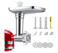 Accesorios for picadora de carne, embutidor de salchichas, Compatible con batidora de pie KitchenAid