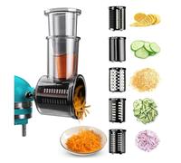 Accesorios for rebanadora y trituradora compatibles con amasadoras con base KitchenAid, rallador de queso, ensalada, trituradora de verduras, rebanadoras de alimentos