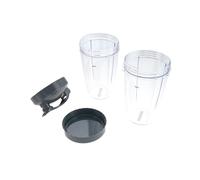Accesorios For Vaso De Licuadora: Con Tapa Abatible For Llevar Y Tapa Resellable, Compatible Con Nutribullet, For Licuadoras Pro De Las Series 900w Y 600w