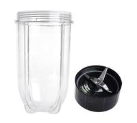 Accesorios For Vaso De Licuadora: Juego De Cuchillas Cruzadas Y Vaso De 16 Oz, Compatible Con Magic Bullet, For Licuadora MB1001 De 250 W