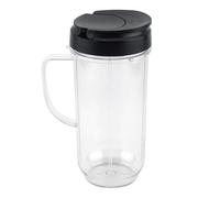 Accesorios For Vaso De Licuadora: Vaso Alto De 22 Oz Con Tapa Abatible, Repuesto Compatible Con Magic Bullet, For Licuadoras MB1001 De 250 W
