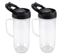 Accesorios For Vaso De Licuadora: Vaso Con Asa De 22 Oz Y Tapa Abatible, Repuestos Compatibles Con Magic Bullet Y Vaso Portátil MB1001.