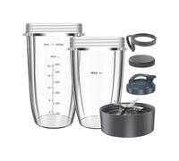 Accesorios For Vasos De Licuadora: Repuestos For Licuadora N85R, Compatibles Con Nutribullet, For Vasos De 32 Oz Y 24 Oz Con Tapa