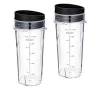 Accesorios For Vasos De Licuadora: Vasos De Repuesto De 16 Oz, Compatibles Con Ninja, For Licuadora Personal Compacta QB3001SS Fit
