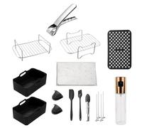 Accesorios freidora de Aire, Kit de Accesorios para Freidora sin Aceite de 5 a 6,5 L, 14 Accesorios para freidora sin Aceite COSORI Cecotec Ninja Philips