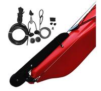 Accesorios genéricos para kayak de pesca - Piezas de repuesto de nailon resistente - Conjunto de timón para barcos de pesca y s - para trolling al aire libre, entrenamiento, exploración, , canoa