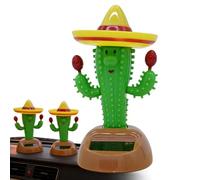 Accesorios genéricos para salpicadero de coche - Cactus Dancing Solar Design Accesorio Interior Auto | Figuras Cactus Interior Coche, para Coches Remolques