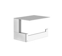 Accesorios Gessi Rettangolo Portarrollos de papel higiénico con tapa, de pared, 20849708, Color: PVD cepillado de cobre