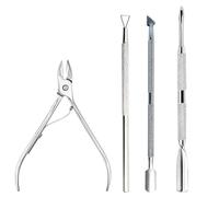 Accesorios Herramientas Cortaúñas con Empujador de Acero Inoxidable Quitacutículas,3,BH01