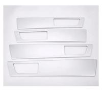 Accesorios Interior Accesorios Coche Para Land Para Rover Para Discovery 4 RL4 2010-2016 ABS Negro Grano Madera Puerta Interior Manija Panel Cubierta Embellecedora Pegatinas(Plata)