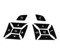 accesorios interior coch Compatible Con Para W246 W176 2012 2013 2014 Para W204 2011 2012 2013 Cubierta Botón Volante Moldura Decoración Interruptor Coche(Black)