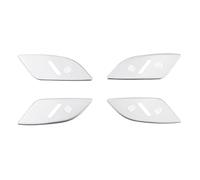 accesorios interior coch Para A3 8V 2013 2014 2015 2016 2017 2018 2019 4pcs Pegatina Botón Interruptor Bloqueo Puerta Coche Lentejuelas Decoración Interior Auto(Silver)